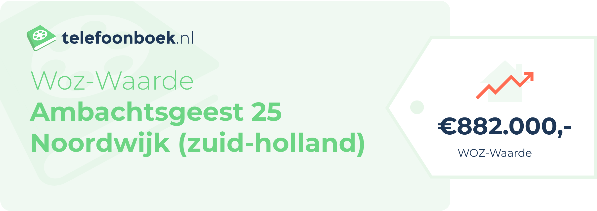 WOZ-waarde Ambachtsgeest 25 Noordwijk (Zuid-Holland)