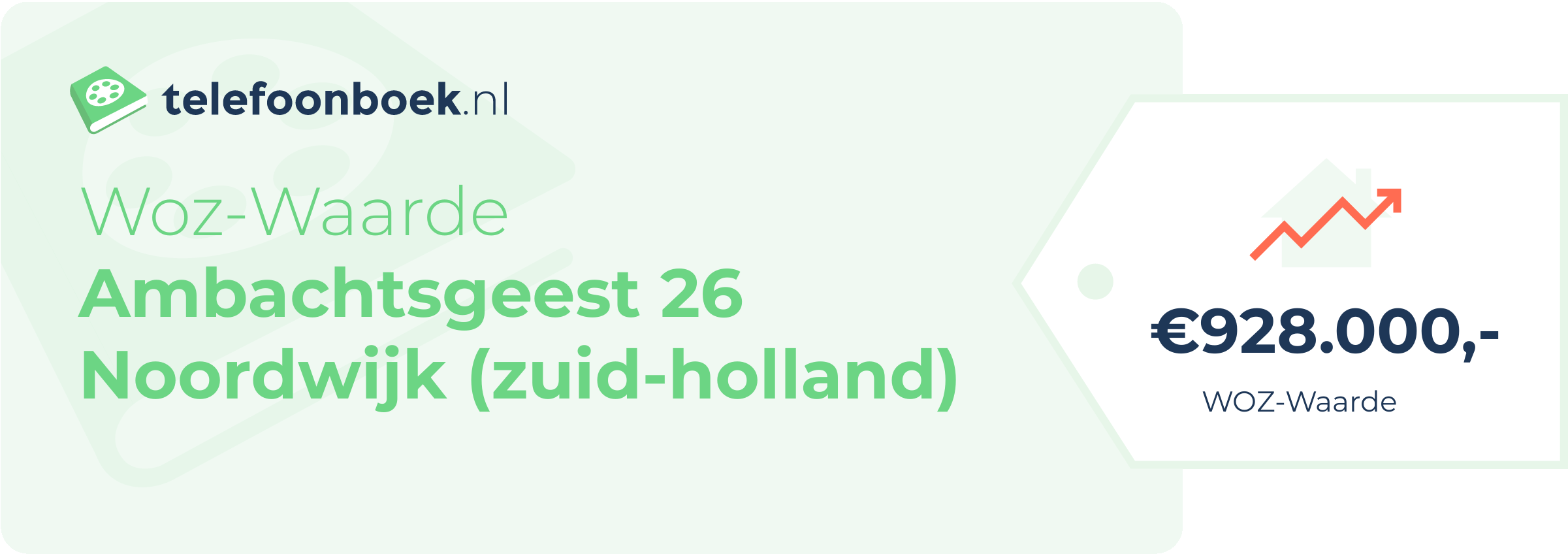 WOZ-waarde Ambachtsgeest 26 Noordwijk (Zuid-Holland)