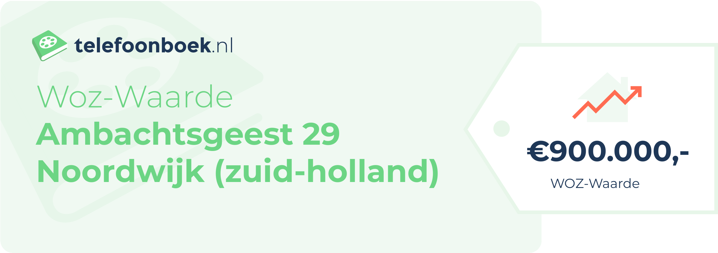 WOZ-waarde Ambachtsgeest 29 Noordwijk (Zuid-Holland)