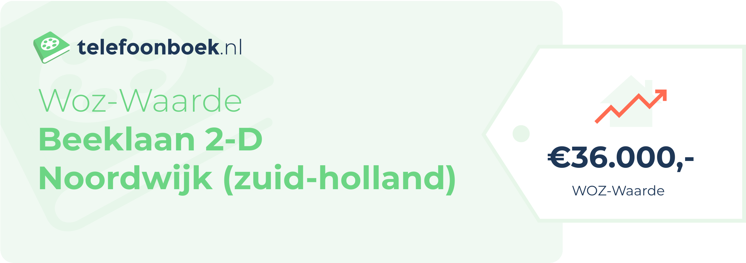 WOZ-waarde Beeklaan 2-D Noordwijk (Zuid-Holland)