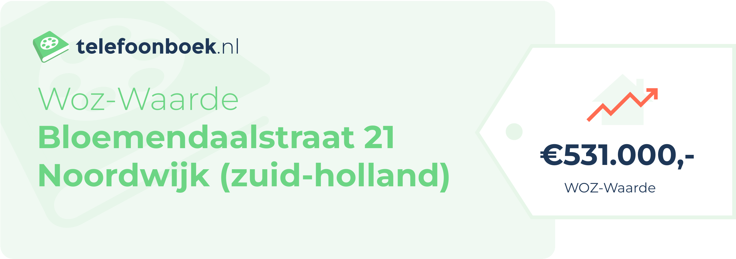 WOZ-waarde Bloemendaalstraat 21 Noordwijk (Zuid-Holland)