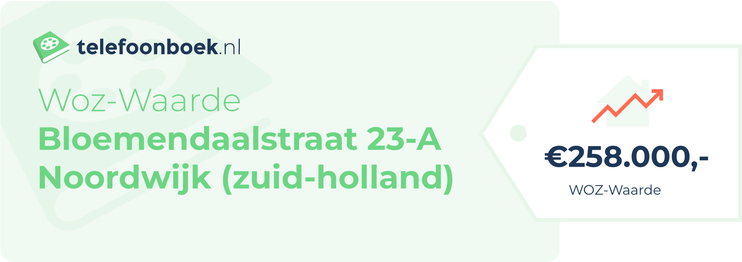 WOZ-waarde Bloemendaalstraat 23-A Noordwijk (Zuid-Holland)