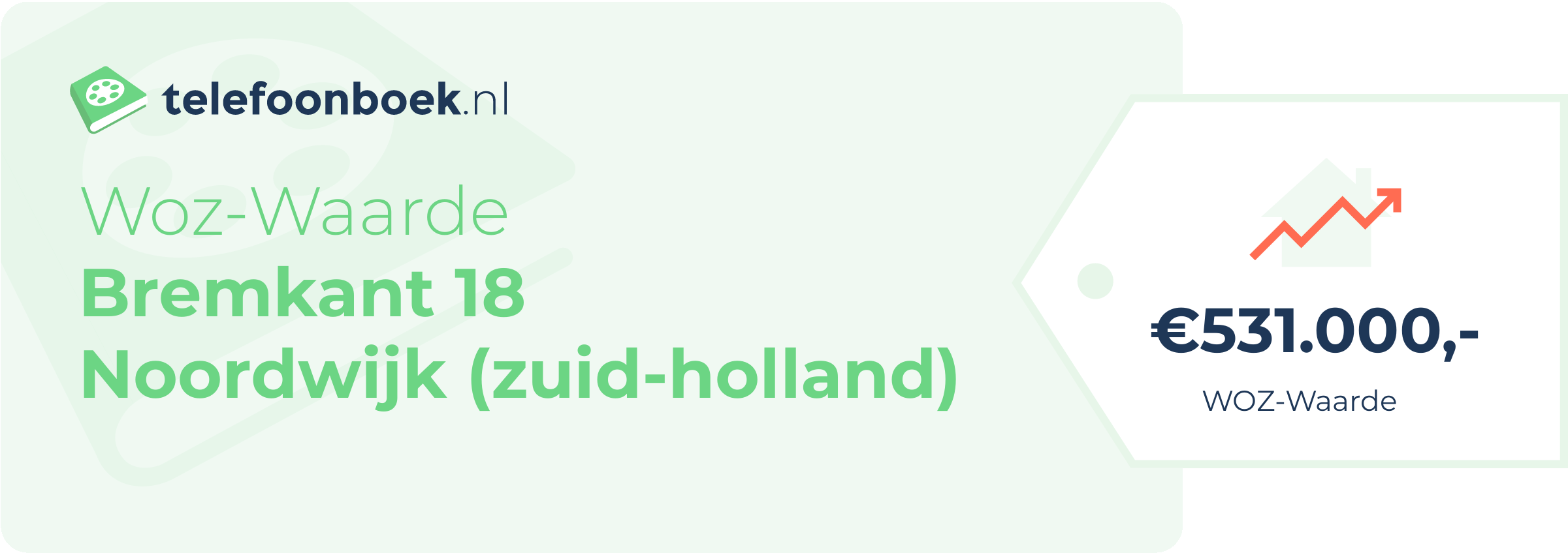 WOZ-waarde Bremkant 18 Noordwijk (Zuid-Holland)