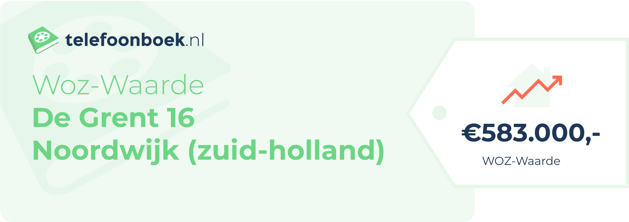 WOZ-waarde De Grent 16 Noordwijk (Zuid-Holland)