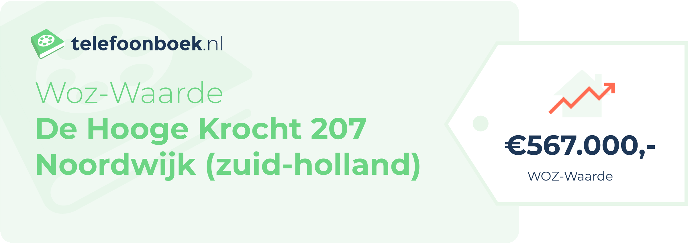 WOZ-waarde De Hooge Krocht 207 Noordwijk (Zuid-Holland)