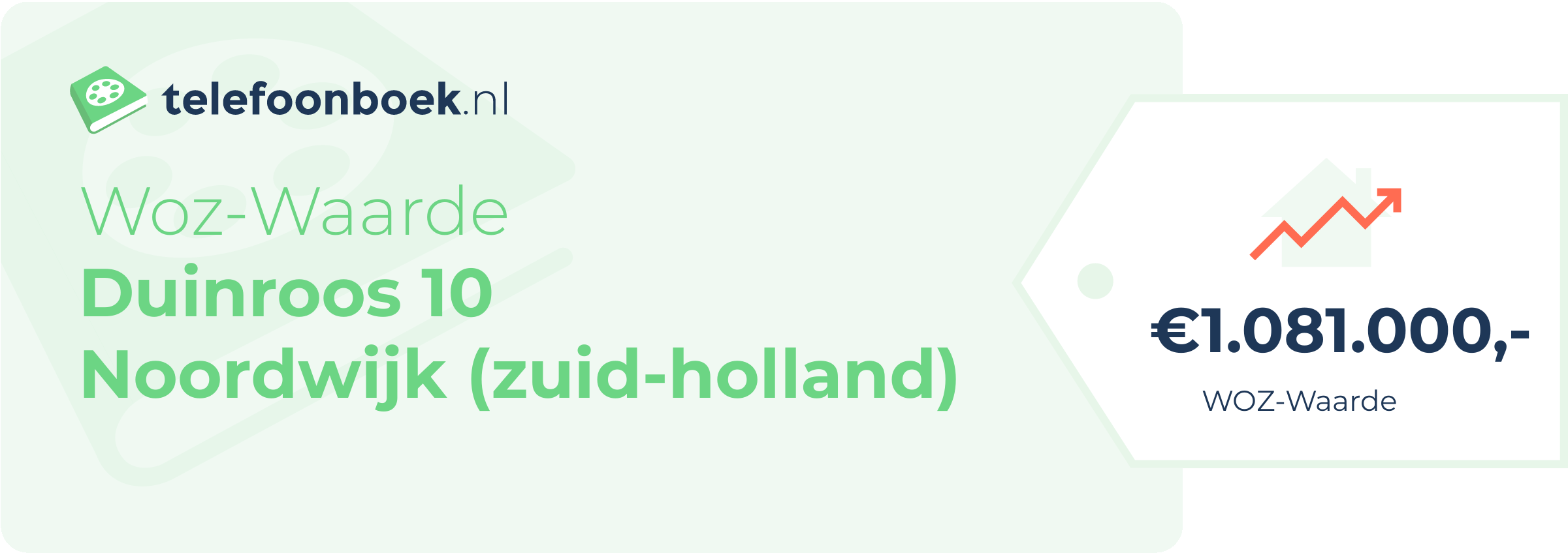 WOZ-waarde Duinroos 10 Noordwijk (Zuid-Holland)
