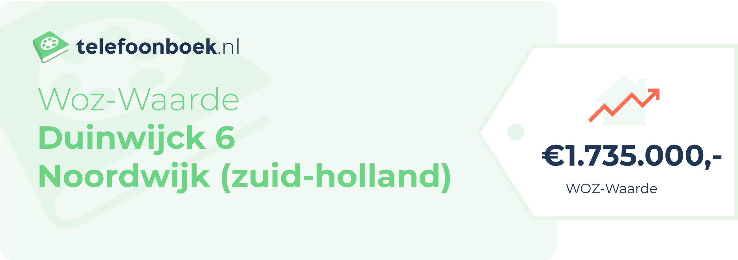 WOZ-waarde Duinwijck 6 Noordwijk (Zuid-Holland)