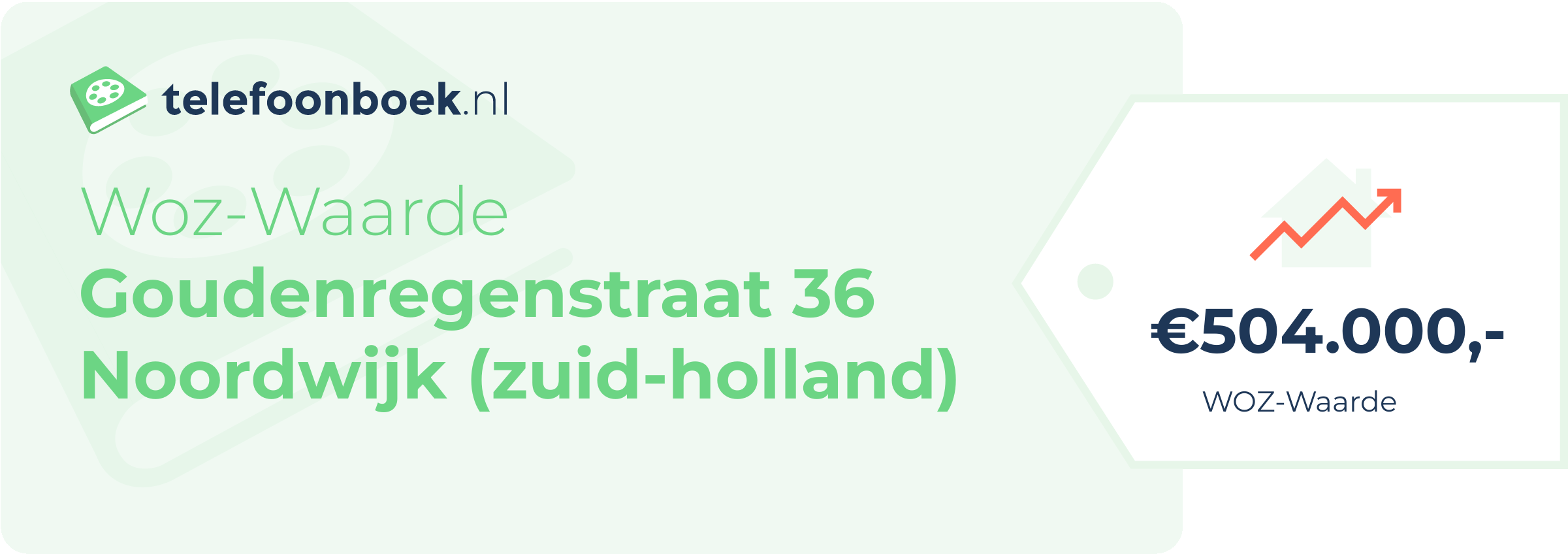 WOZ-waarde Goudenregenstraat 36 Noordwijk (Zuid-Holland)