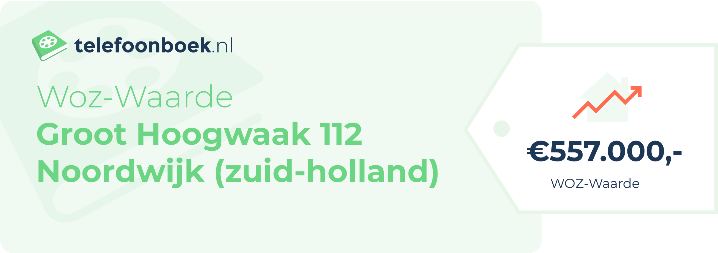 WOZ-waarde Groot Hoogwaak 112 Noordwijk (Zuid-Holland)
