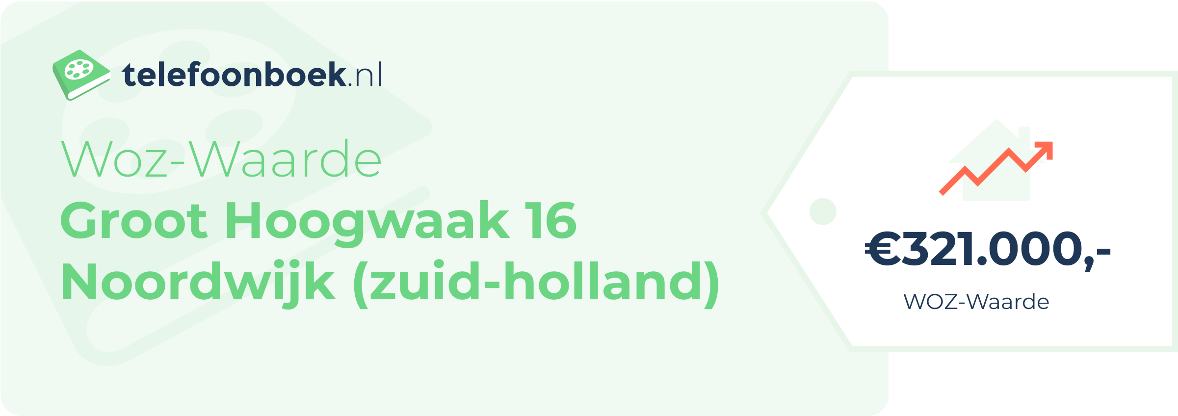 WOZ-waarde Groot Hoogwaak 16 Noordwijk (Zuid-Holland)