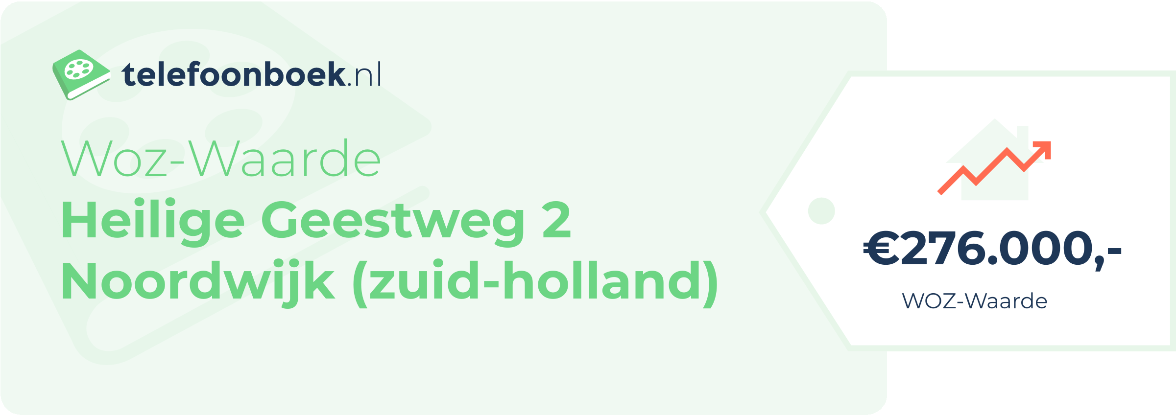 WOZ-waarde Heilige Geestweg 2 Noordwijk (Zuid-Holland)