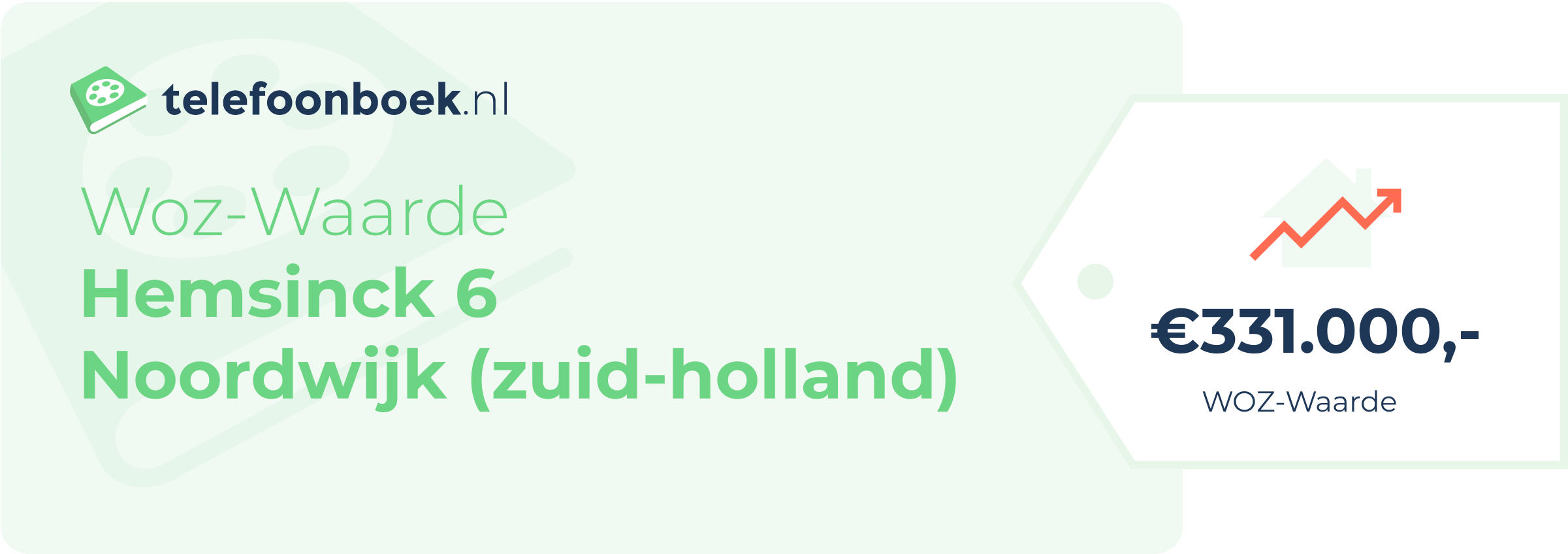 WOZ-waarde Hemsinck 6 Noordwijk (Zuid-Holland)