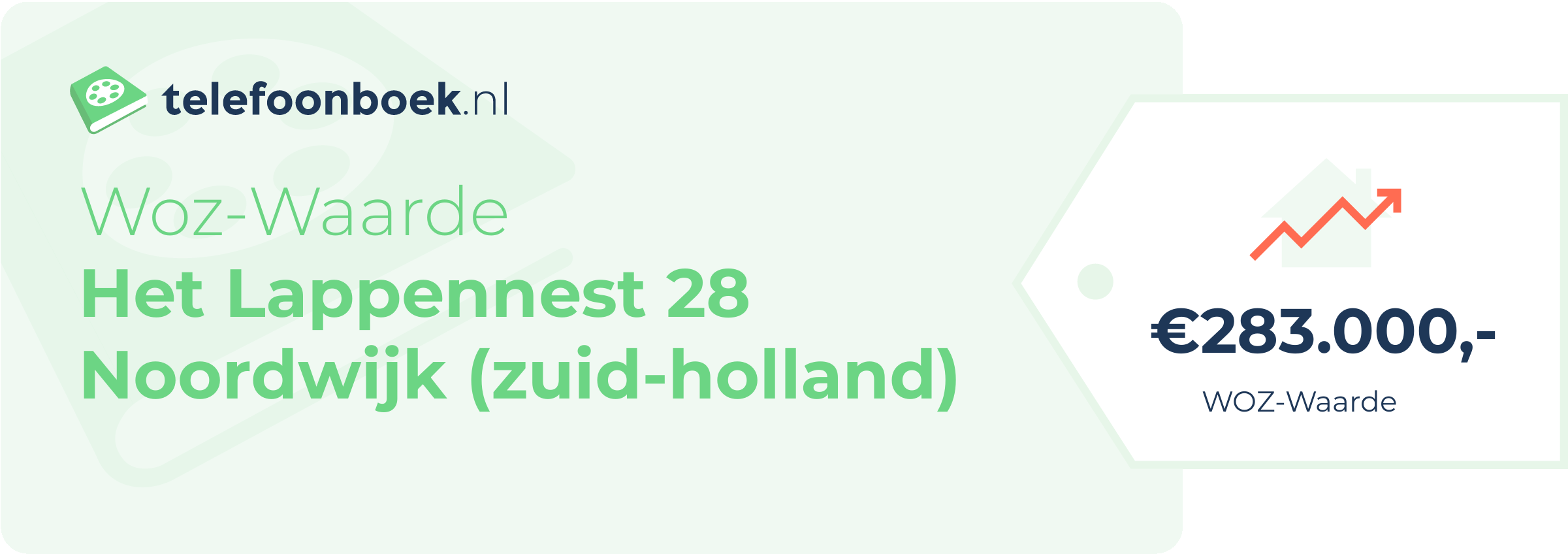 WOZ-waarde Het Lappennest 28 Noordwijk (Zuid-Holland)