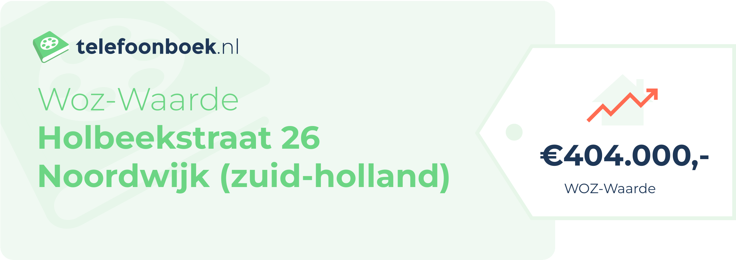 WOZ-waarde Holbeekstraat 26 Noordwijk (Zuid-Holland)