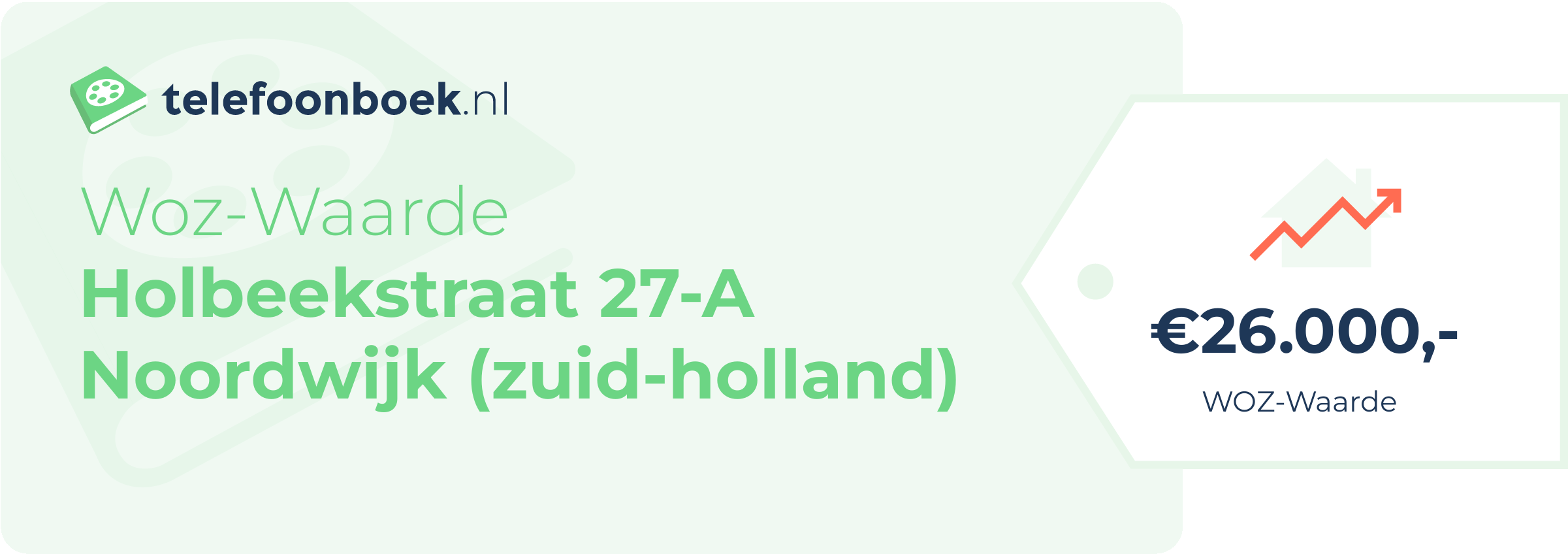WOZ-waarde Holbeekstraat 27-A Noordwijk (Zuid-Holland)