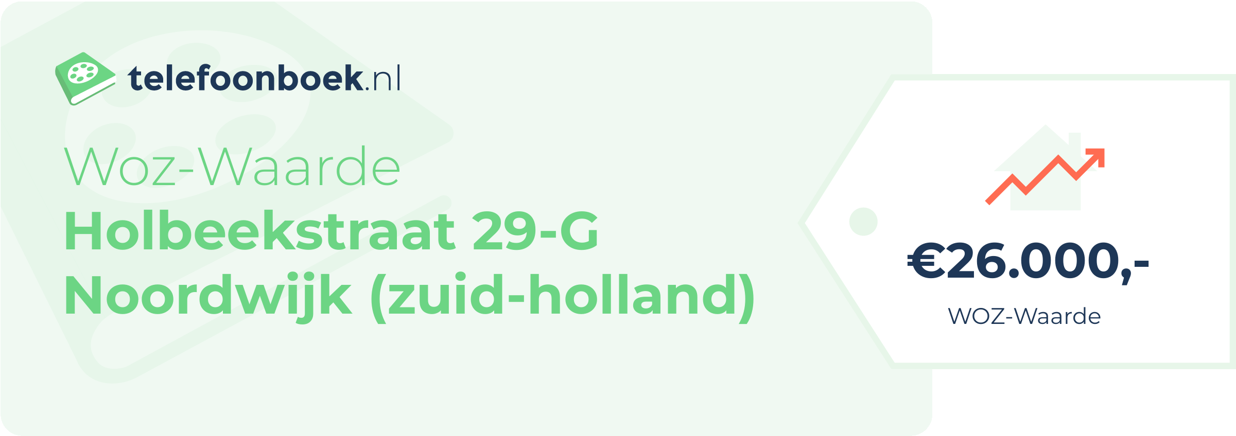 WOZ-waarde Holbeekstraat 29-G Noordwijk (Zuid-Holland)