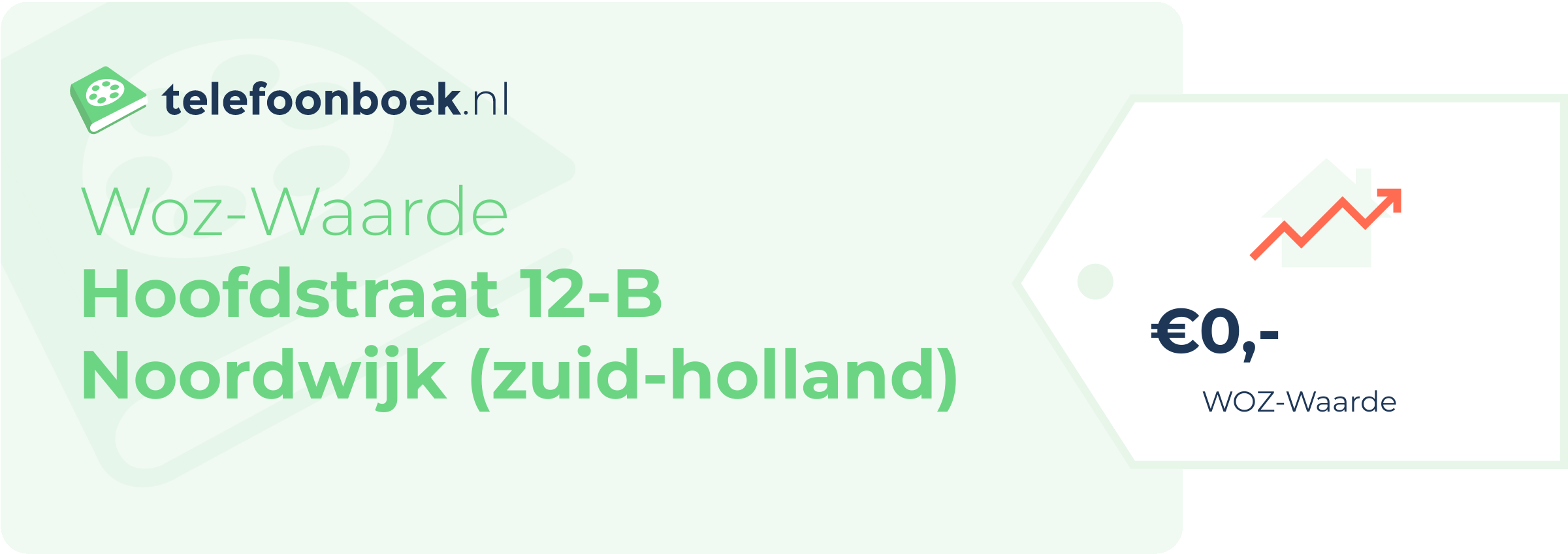 WOZ-waarde Hoofdstraat 12-B Noordwijk (Zuid-Holland)