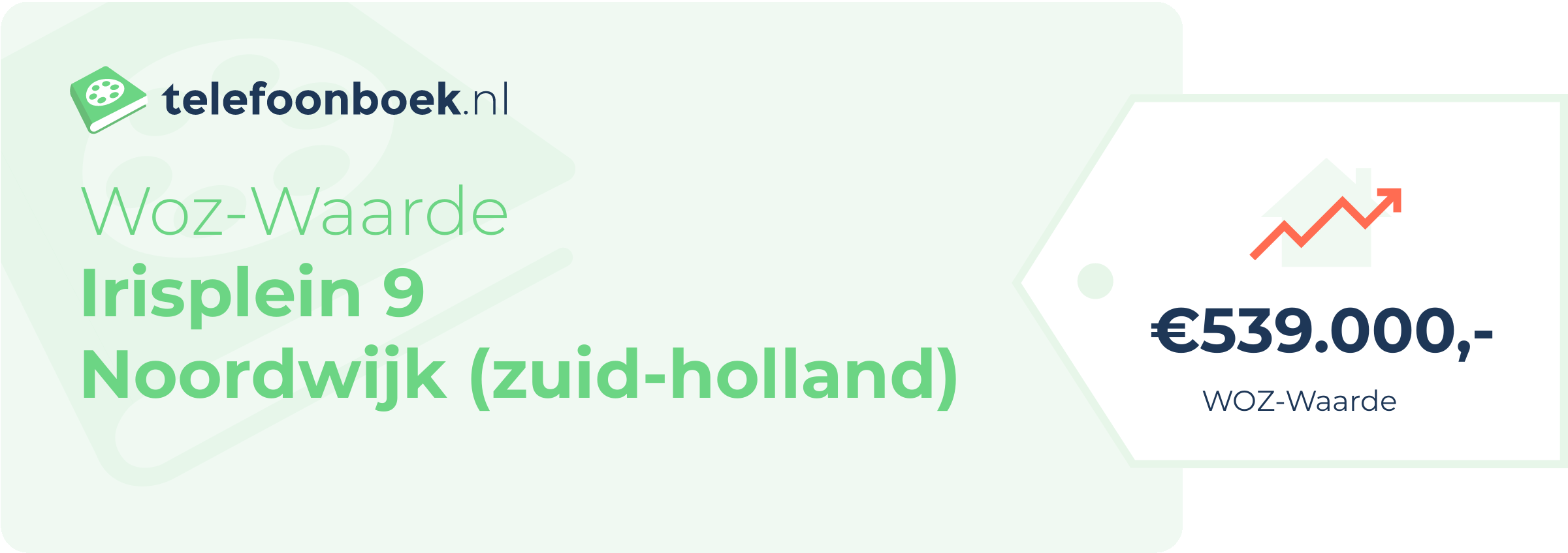 WOZ-waarde Irisplein 9 Noordwijk (Zuid-Holland)