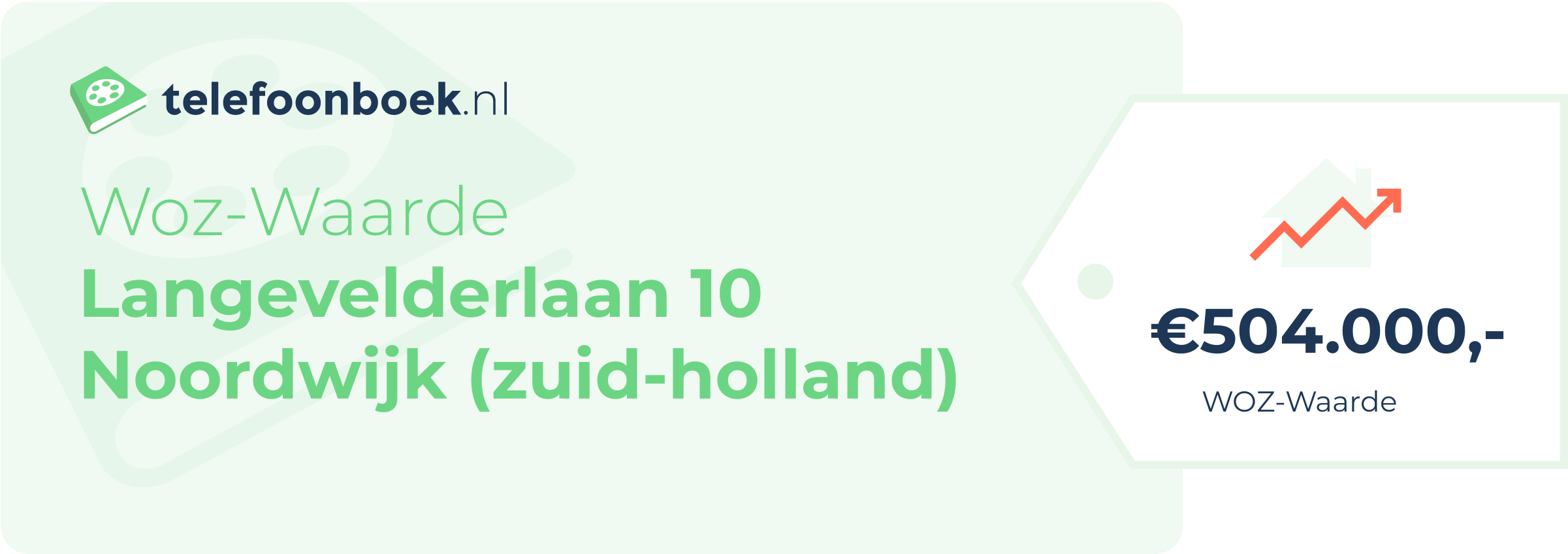 WOZ-waarde Langevelderlaan 10 Noordwijk (Zuid-Holland)
