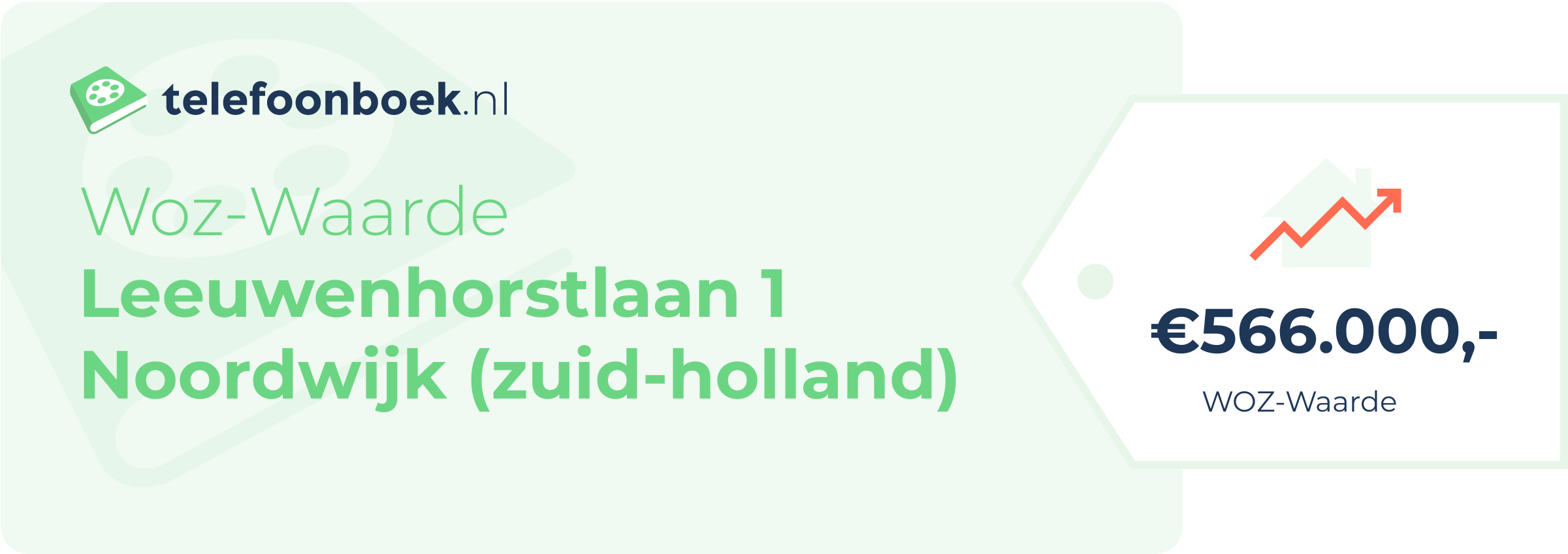 WOZ-waarde Leeuwenhorstlaan 1 Noordwijk (Zuid-Holland)
