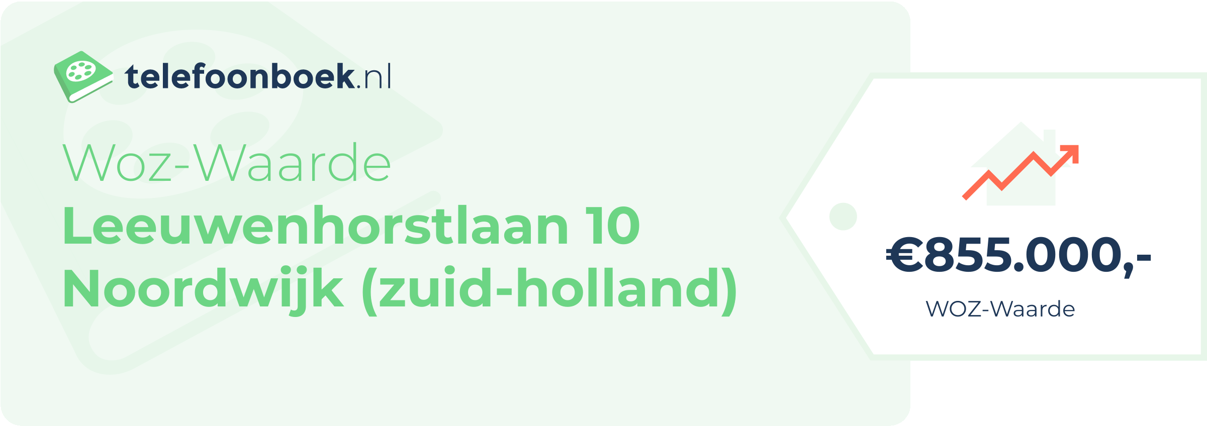 WOZ-waarde Leeuwenhorstlaan 10 Noordwijk (Zuid-Holland)