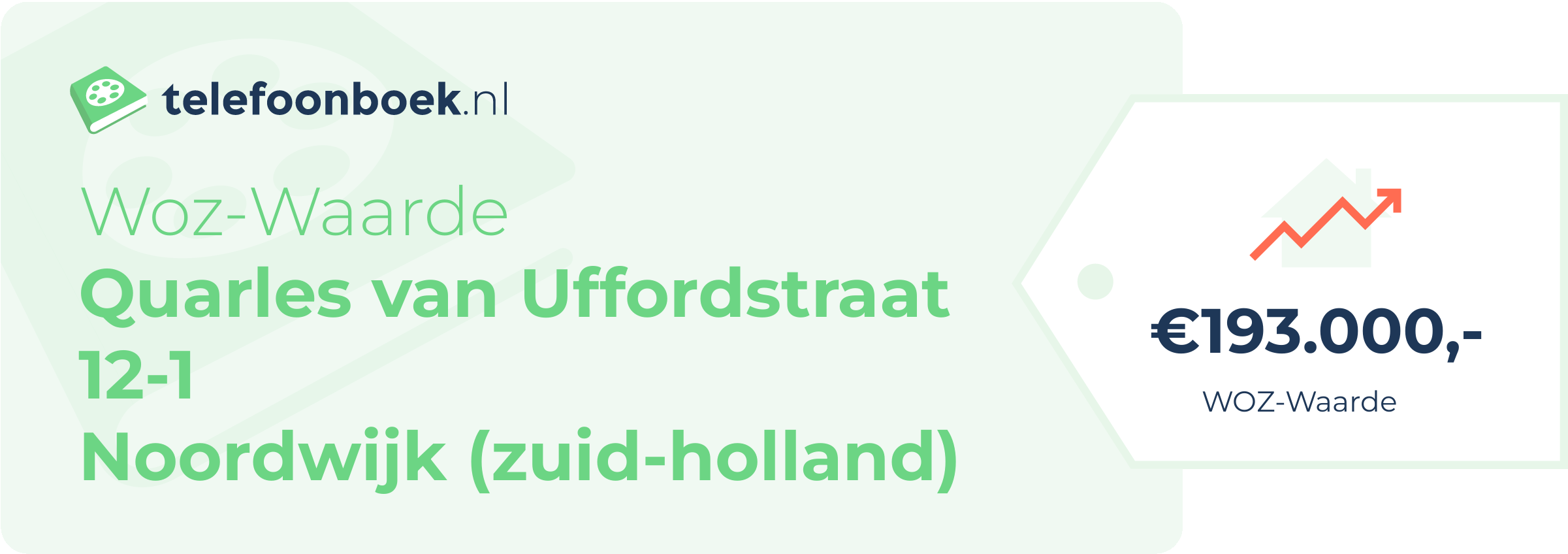 WOZ-waarde Quarles Van Uffordstraat 12-1 Noordwijk (Zuid-Holland)