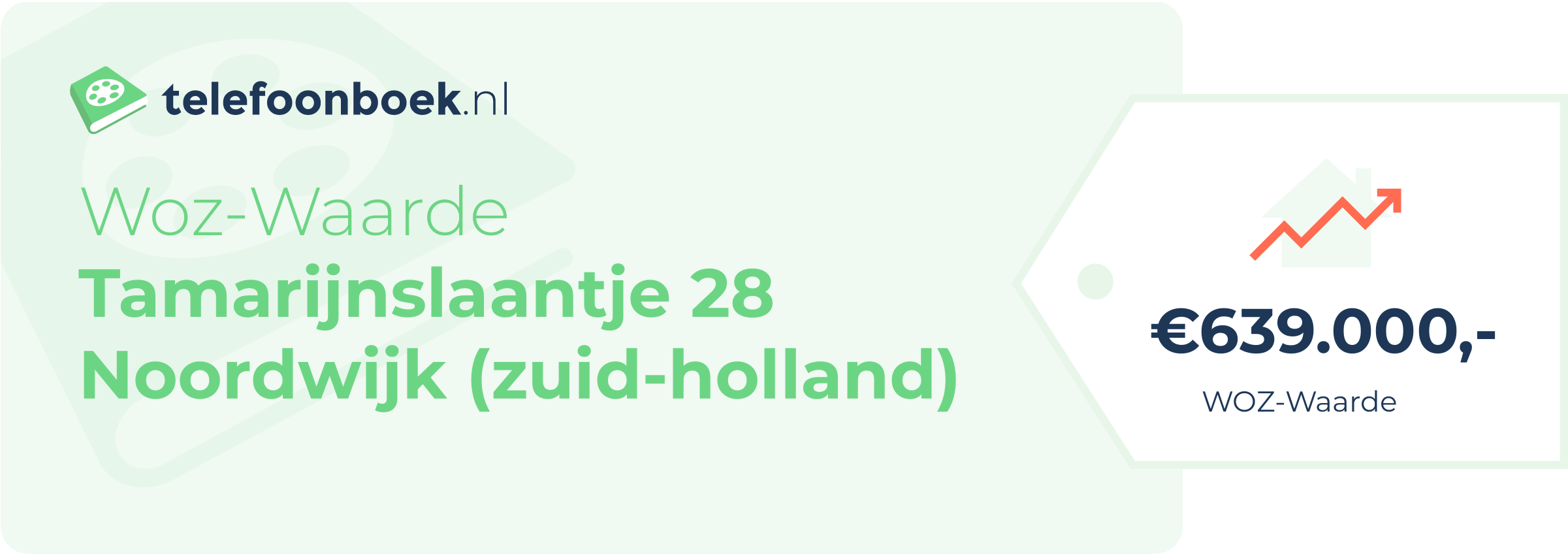 WOZ-waarde Tamarijnslaantje 28 Noordwijk (Zuid-Holland)