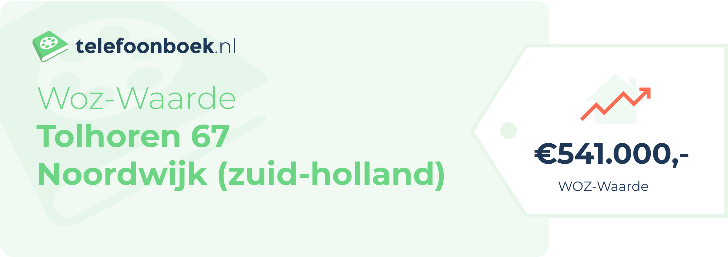 WOZ-waarde Tolhoren 67 Noordwijk (Zuid-Holland)