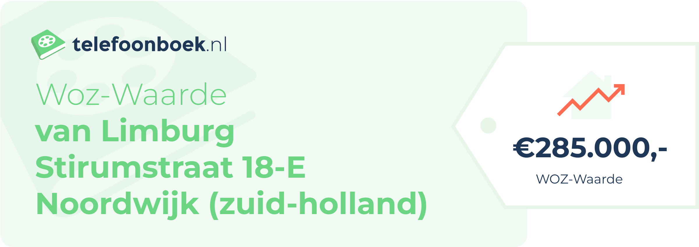 WOZ-waarde Van Limburg Stirumstraat 18-E Noordwijk (Zuid-Holland)