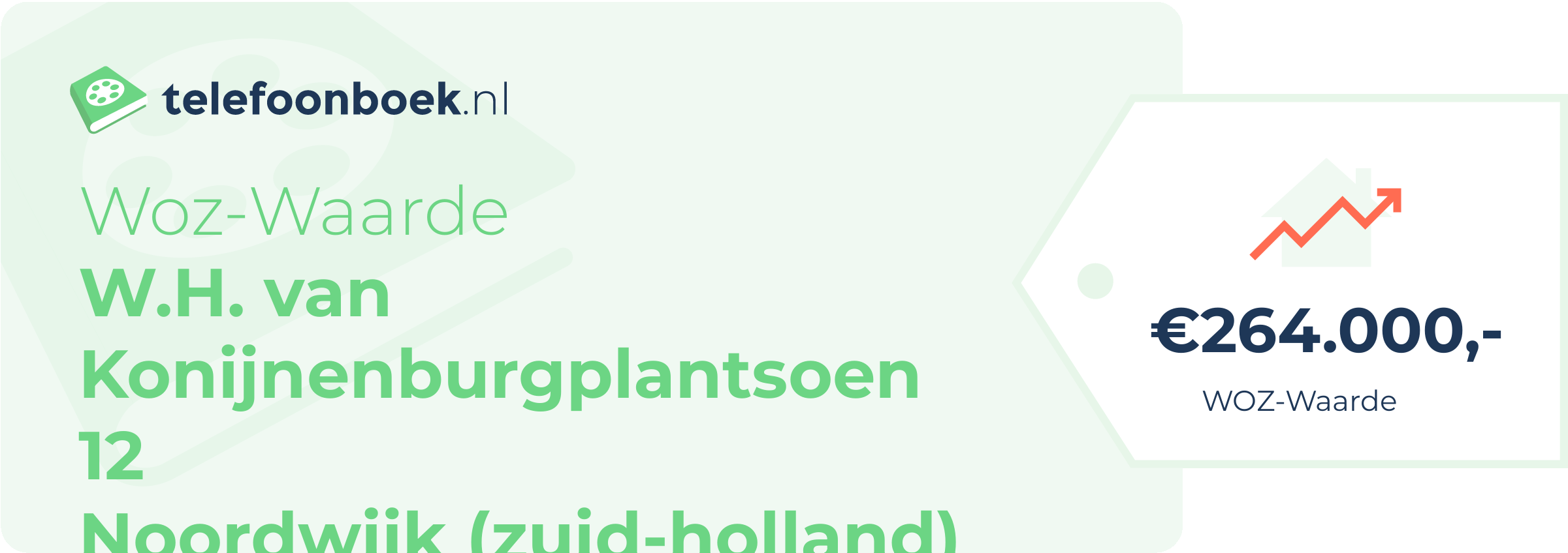 WOZ-waarde W.H. Van Konijnenburgplantsoen 12 Noordwijk (Zuid-Holland)