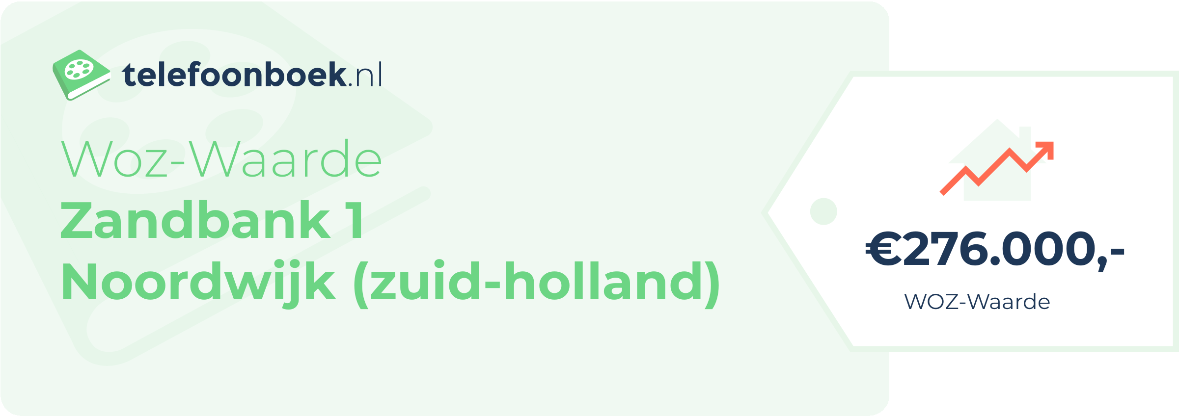 WOZ-waarde Zandbank 1 Noordwijk (Zuid-Holland)