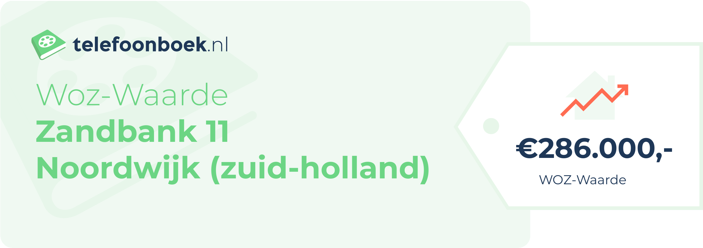 WOZ-waarde Zandbank 11 Noordwijk (Zuid-Holland)