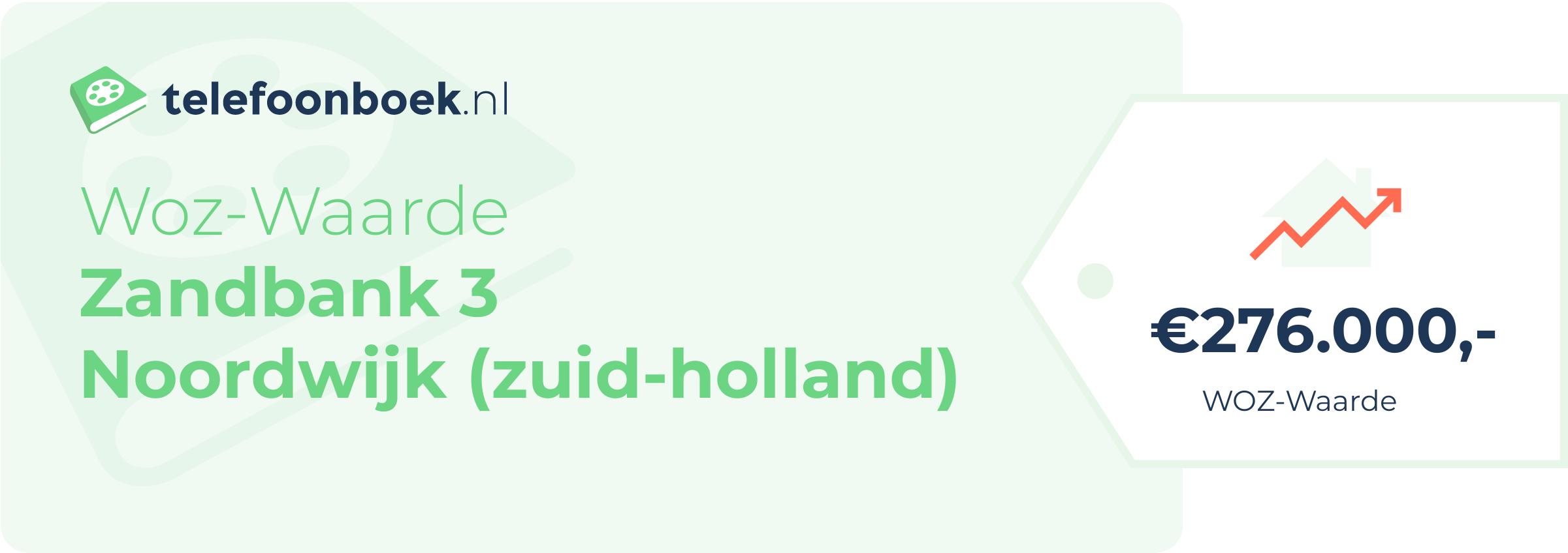 WOZ-waarde Zandbank 3 Noordwijk (Zuid-Holland)