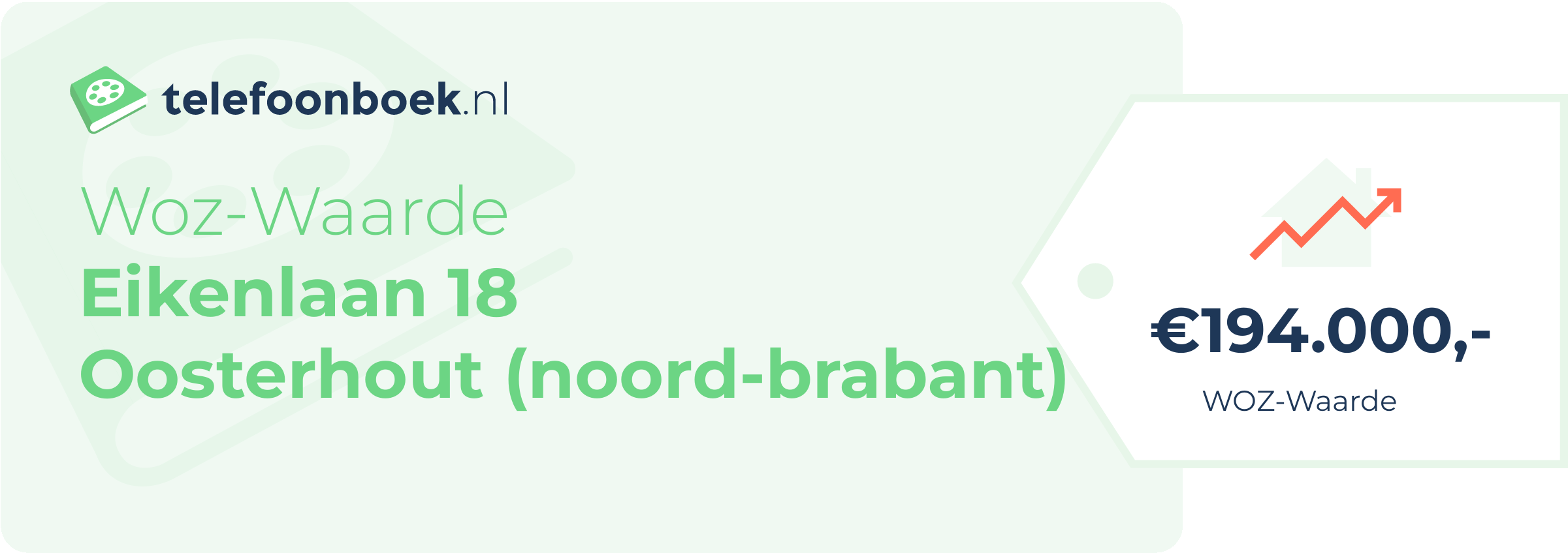 WOZ-waarde Eikenlaan 18 Oosterhout (Noord-Brabant)