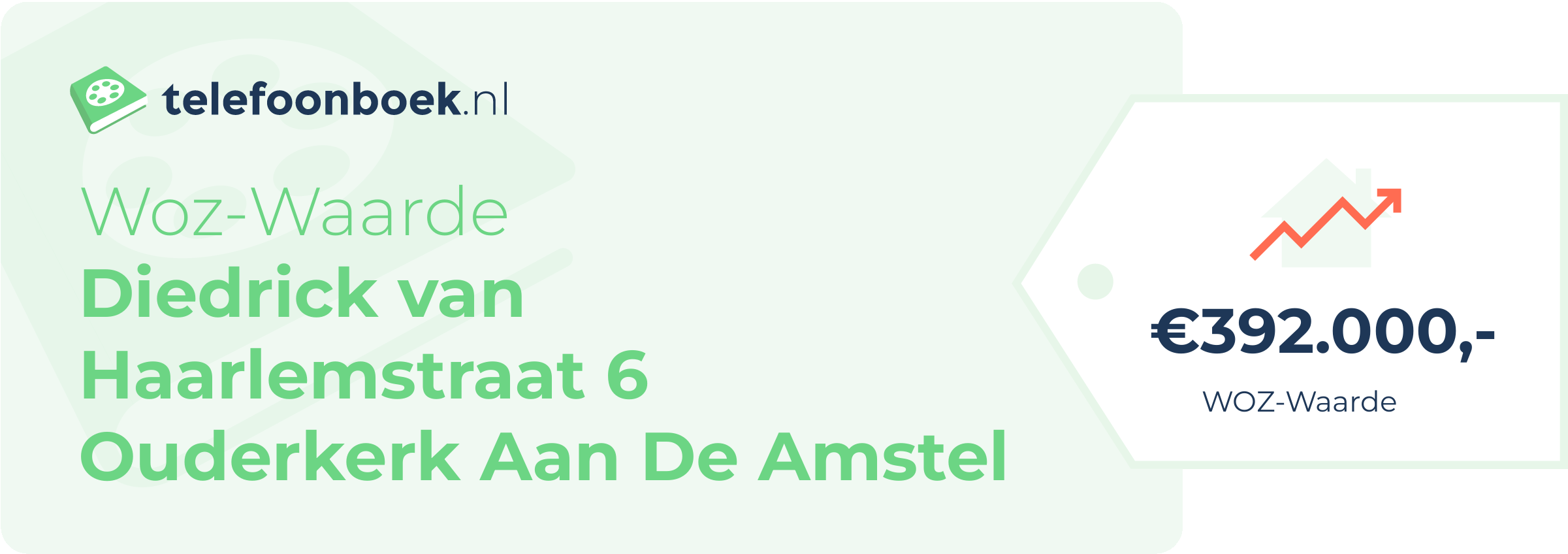 WOZ-waarde Diedrick Van Haarlemstraat 6 Ouderkerk Aan De Amstel