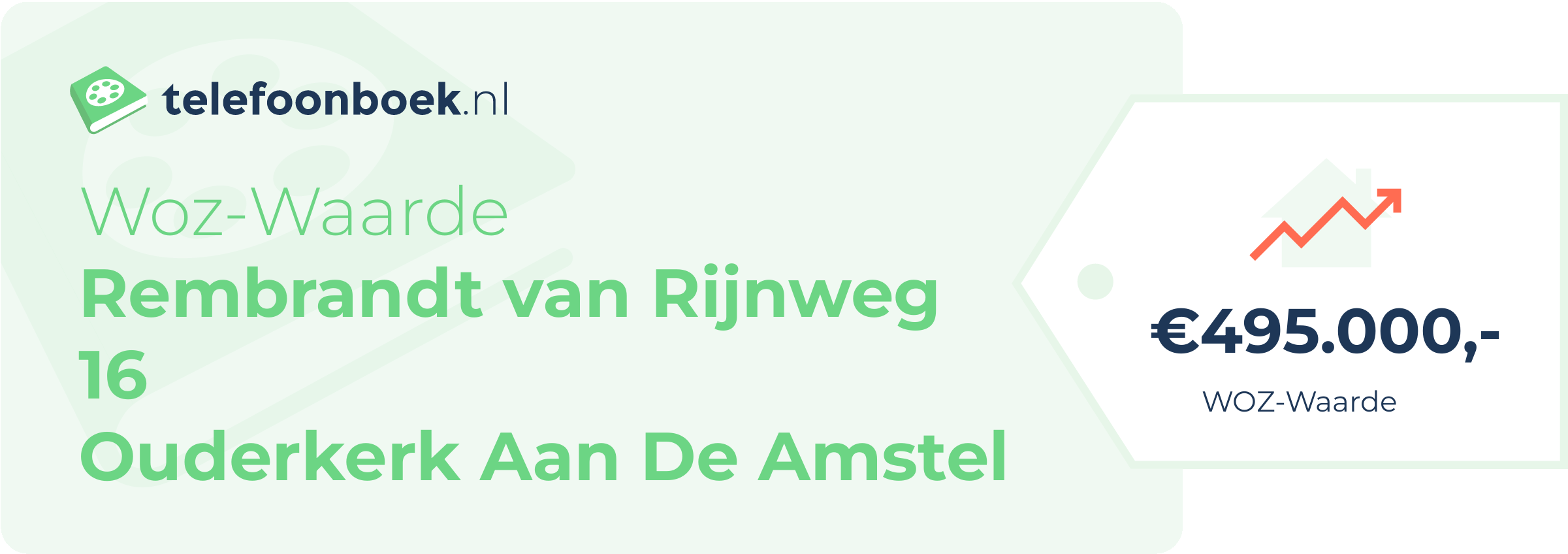 WOZ-waarde Rembrandt Van Rijnweg 16 Ouderkerk Aan De Amstel