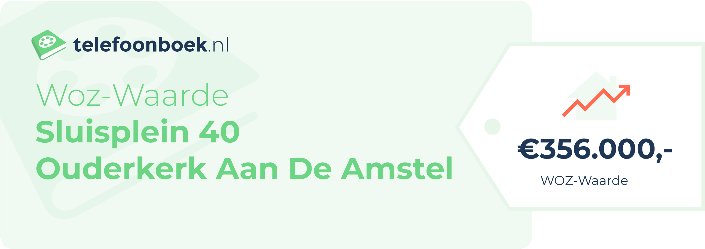 WOZ-waarde Sluisplein 40 Ouderkerk Aan De Amstel