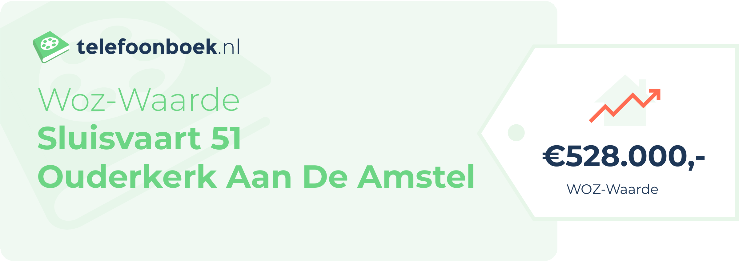 WOZ-waarde Sluisvaart 51 Ouderkerk Aan De Amstel