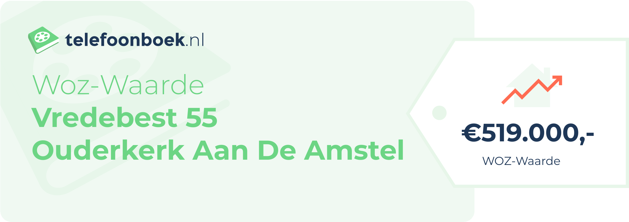 WOZ-waarde Vredebest 55 Ouderkerk Aan De Amstel