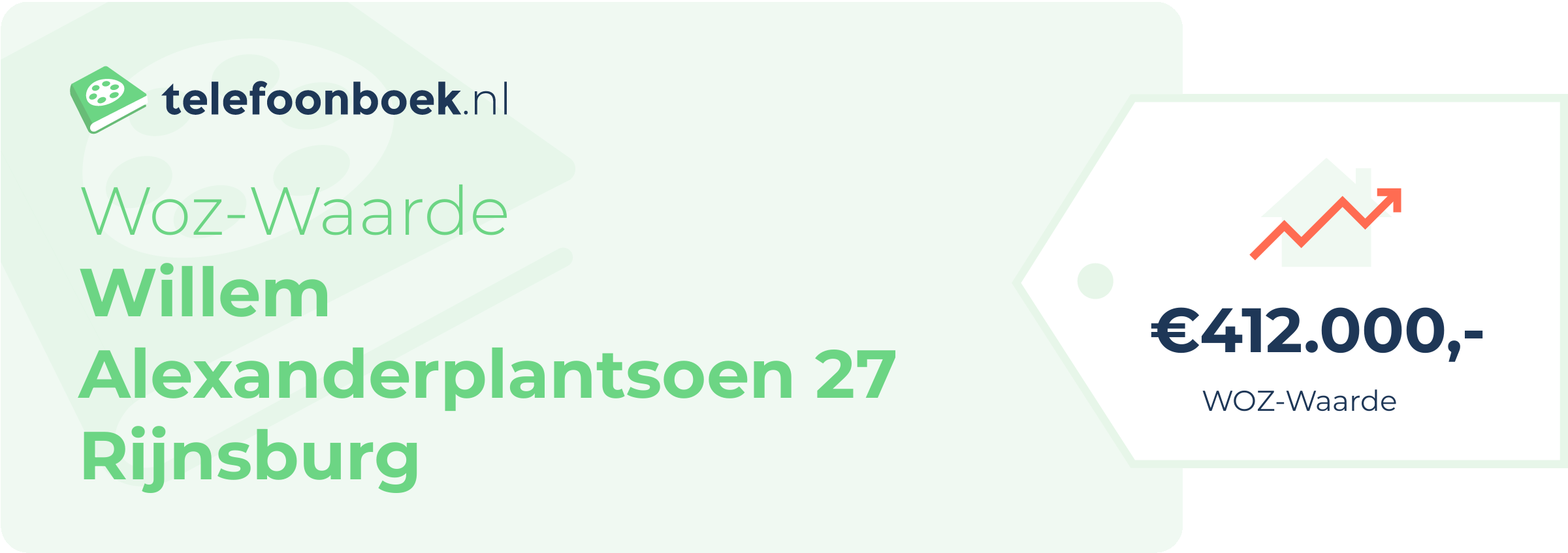WOZ-waarde Willem Alexanderplantsoen 27 Rijnsburg