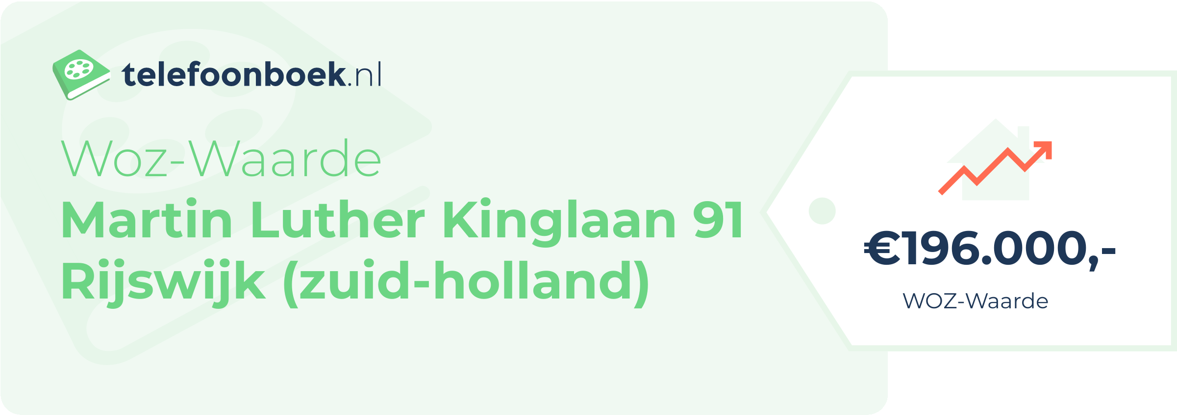 WOZ-waarde Martin Luther Kinglaan 91 Rijswijk (Zuid-Holland)