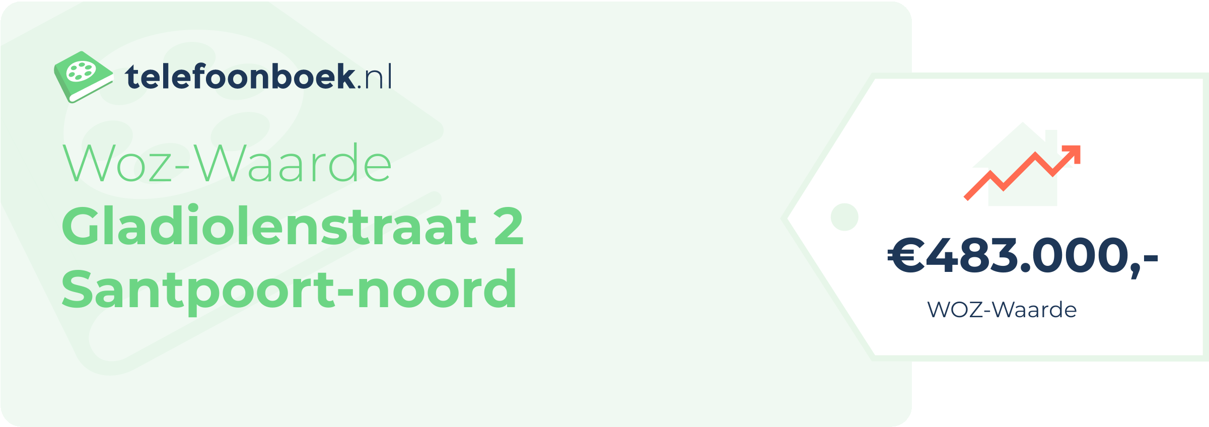 WOZ-waarde Gladiolenstraat 2 Santpoort-Noord
