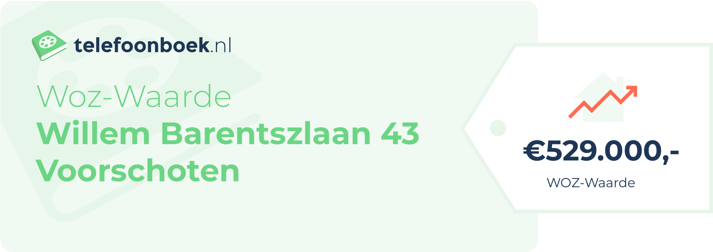 WOZ-waarde Willem Barentszlaan 43 Voorschoten