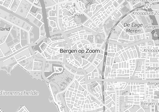 Kaartweergave van De grote schaar in Bergen op zoom