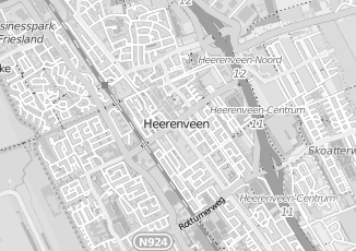 Kaartweergave van Jeeninga hoekstra in Heerenveen