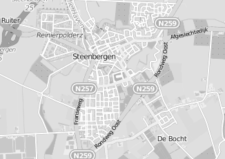 Kaartweergave van Utiliteitsbouw in Steenbergen